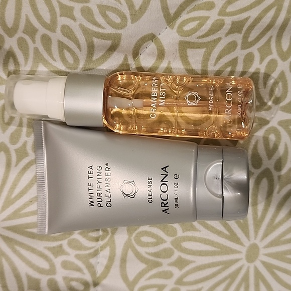 🌟NIB🌟 Arcona Skincare Cranberry Mist & White Tea Cleanser 1oz each - Picture 4 of 4